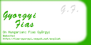 gyorgyi fias business card